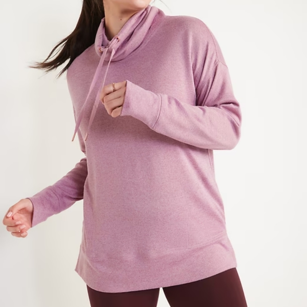OLD NAVY Cowlneck Cozy Comfy Pink Purple Sweatshirt M